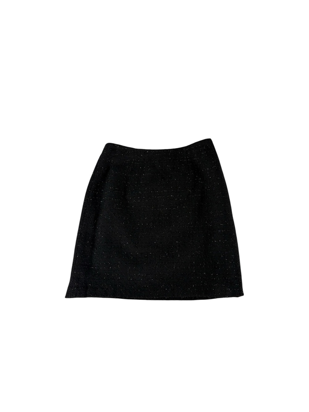 Laundry by Shelli Segal Skirt Womens 6 Black Sparkle Tweed Metallic A Line Party